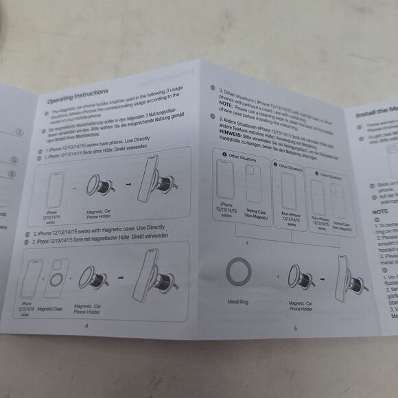 Soligu Universal Magnetic Phone Holder Cradle Car Mount Adjustable Magnetic - Picture 6 of 7